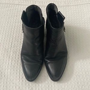 Black ankle boots.  Size 8.  Franco Sarto